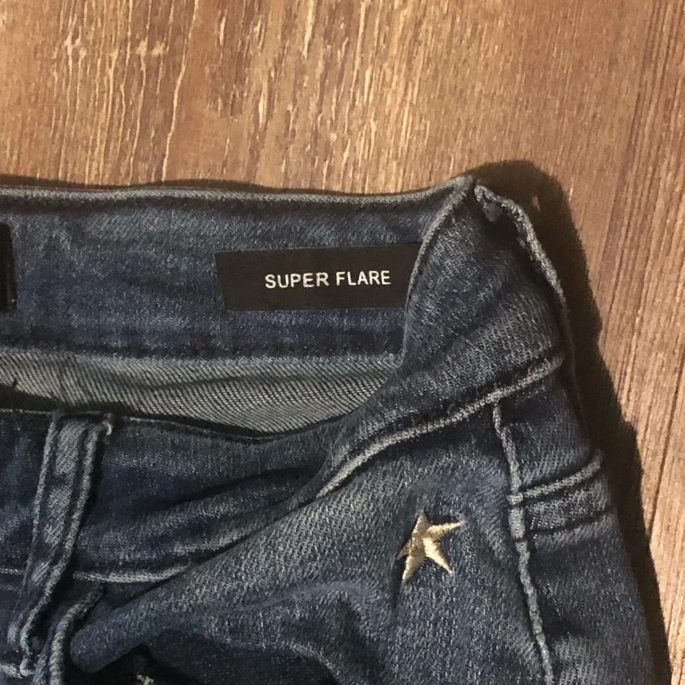 Judy Blue Jeans Women's 3/11 Super Flare All Over Print Stars Stretchy Denim - Picture 3 of 8